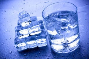 Glass with ice